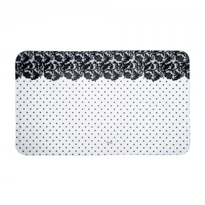 Tapis salle de bain black and white